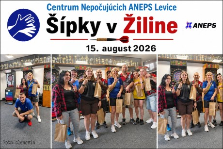 Šipky v Žiline, 15.08.2026