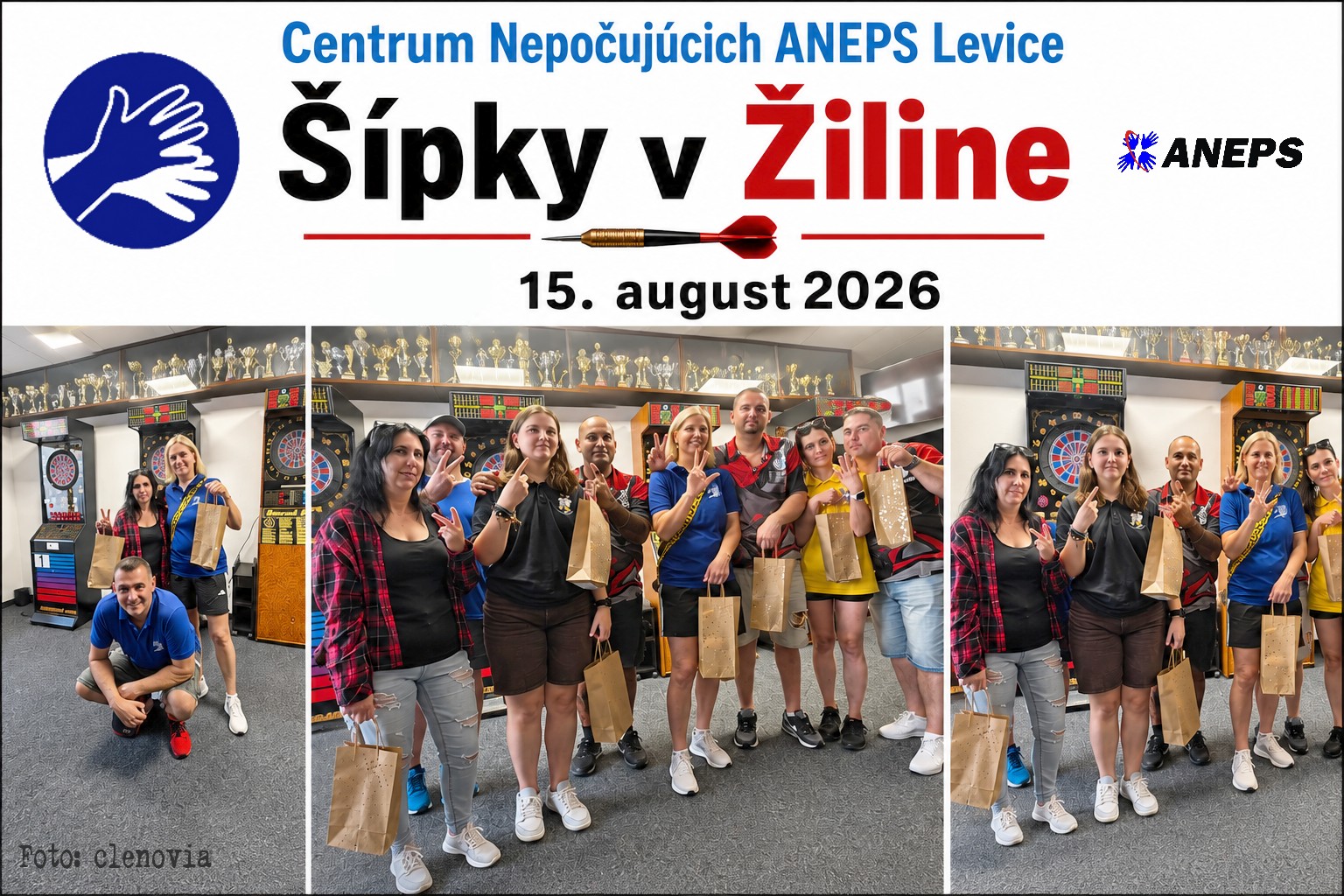 Šipky v Žiline, 15.08.2026